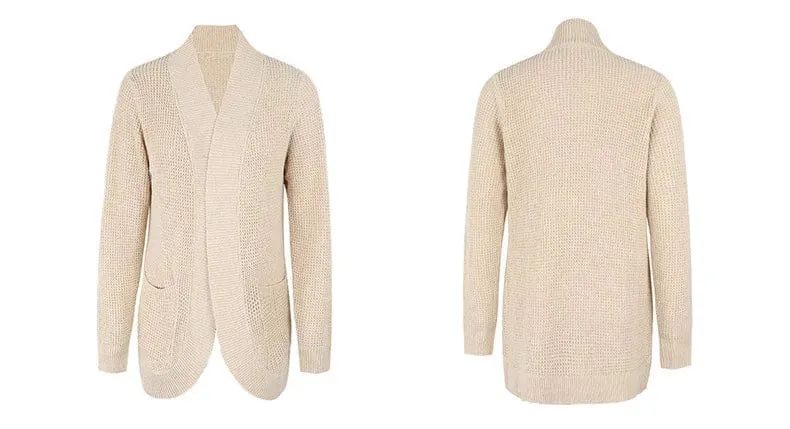 Women's Long Cardigan  Loose Coat Knitted  Sweater