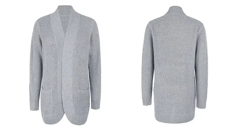 Women's Long Cardigan  Loose Coat Knitted  Sweater