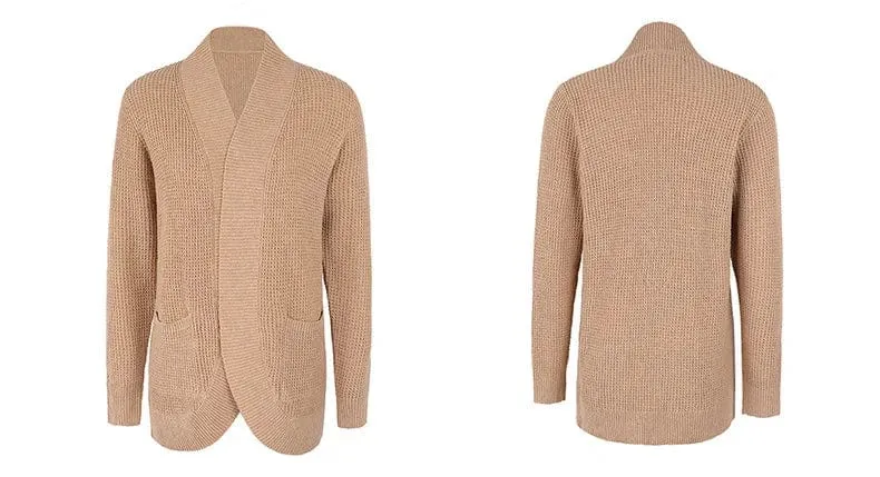 Women's Long Cardigan  Loose Coat Knitted  Sweater