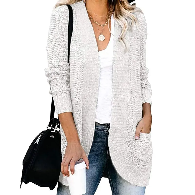 Women's Long Cardigan  Loose Coat Knitted  Sweater