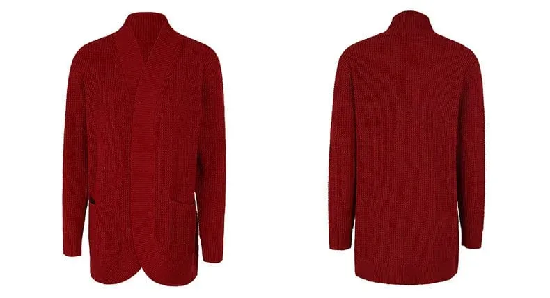 Women's Long Cardigan  Loose Coat Knitted  Sweater