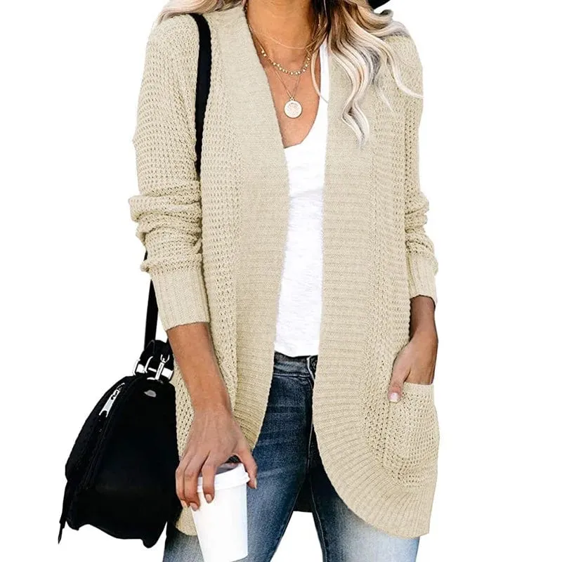 Women's Long Cardigan  Loose Coat Knitted  Sweater