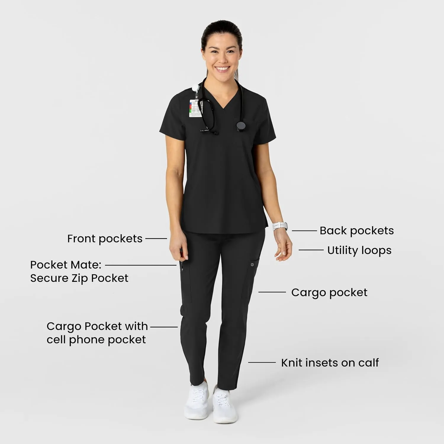WonderWink Women's Flex-n-Reach Track Scrub Pant