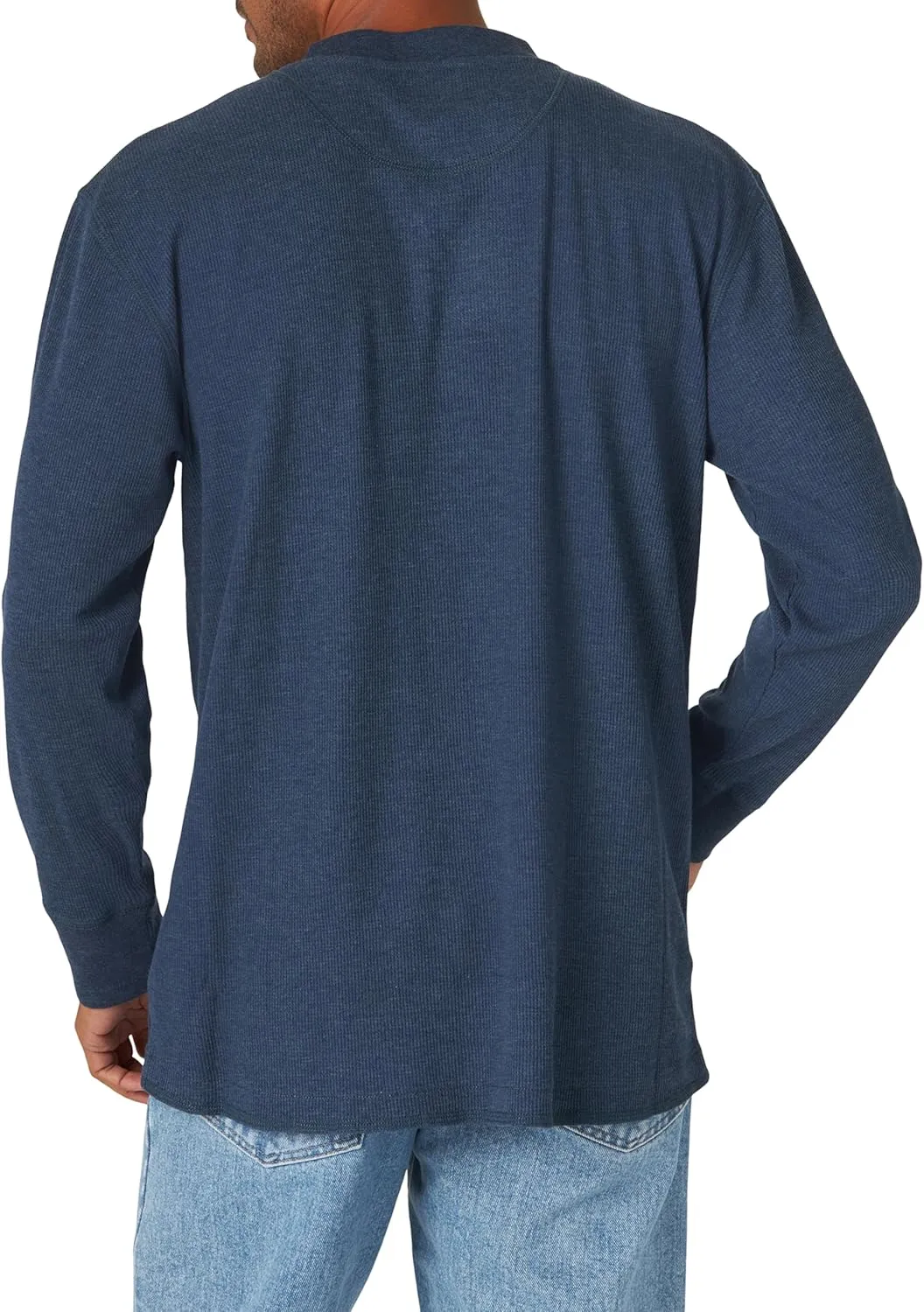 Wrangler Authentics Men's Long Sleeve Waffle Henley