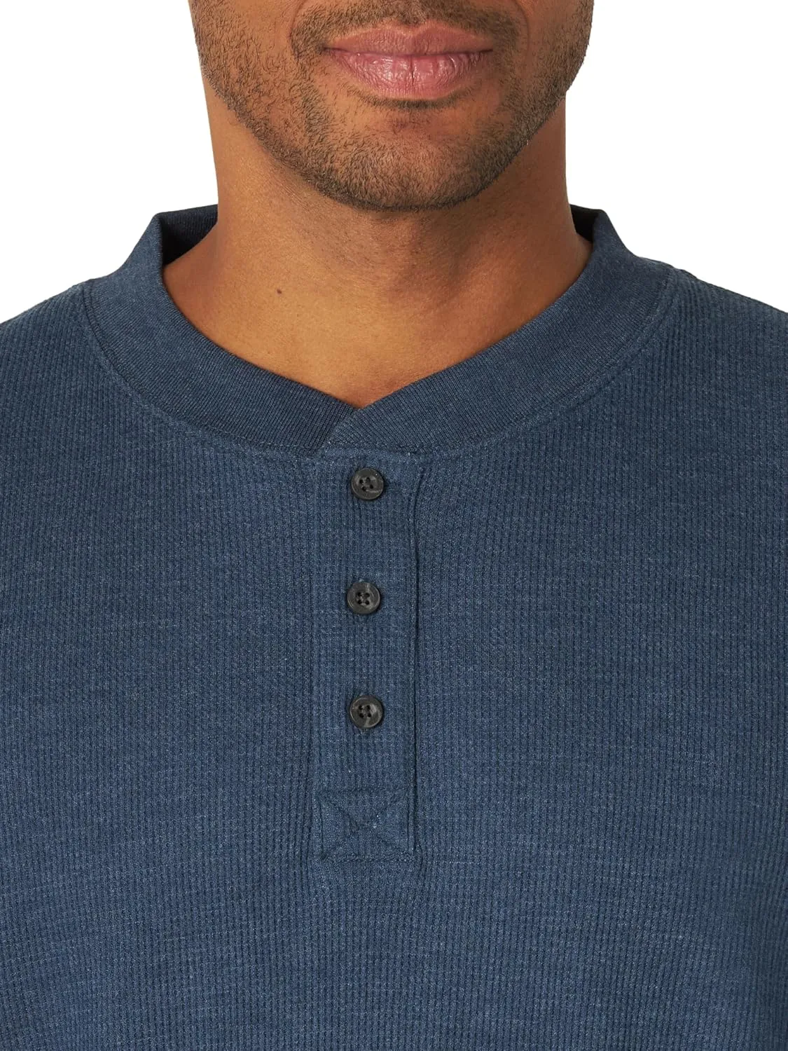 Wrangler Authentics Men's Long Sleeve Waffle Henley